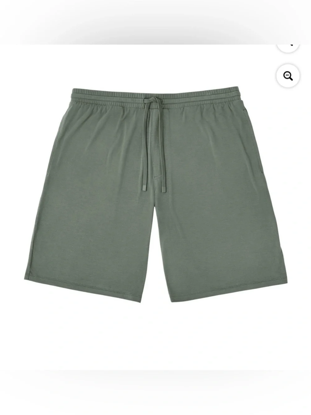 Men's Short Sleeve Undershirt & Shorts Pajama Set in Olive Green